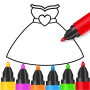 icon Coloring and Drawing For Girls
