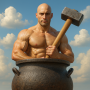 icon Hammer Climber Pot Man 3D